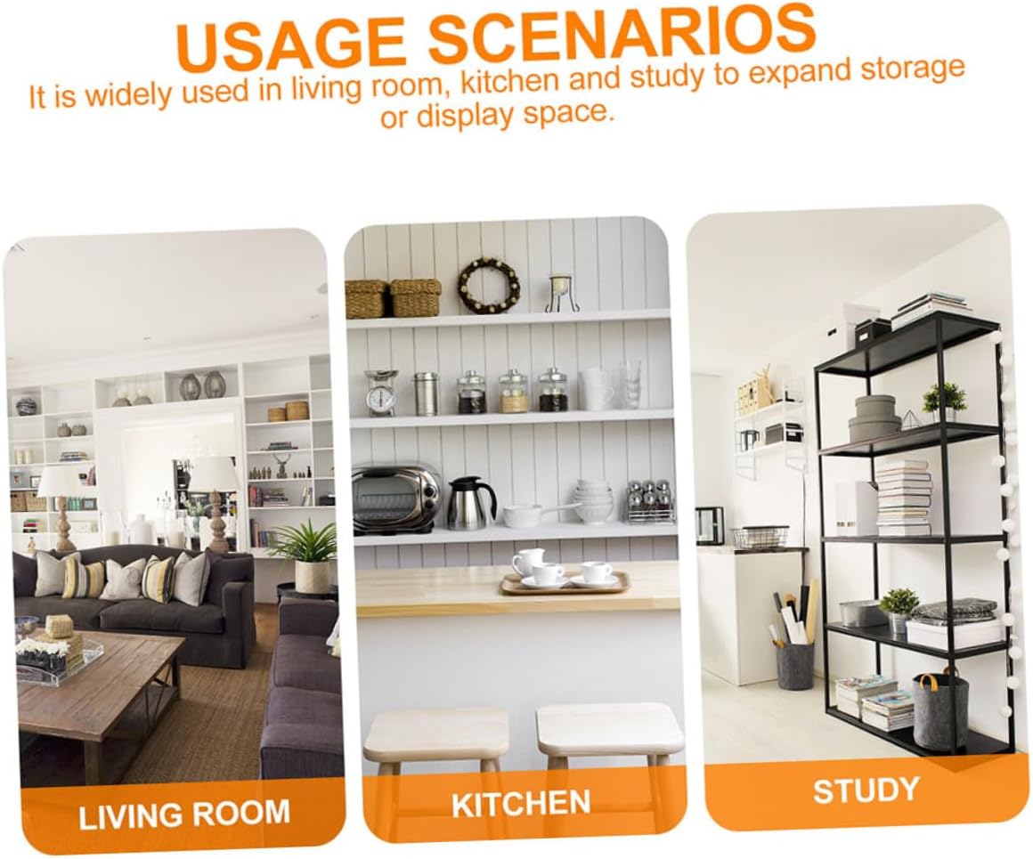 2pcs L Bracket Shelf Support 5-Inch Metal Corner Brace for Wood Shelves Heavy Duty Decorative Mounting Brackets for Easy Installation