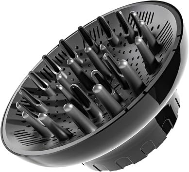 Hair Diffuser, Hair Dryer Diffuser Attachment, Hair Diffuser for Curly Hair, Universal Diffuser for 1.4-6.6 Inch Hair Blow Dryer, Long Thick Curly Wave Hair, Hair Attachment for Women, Black