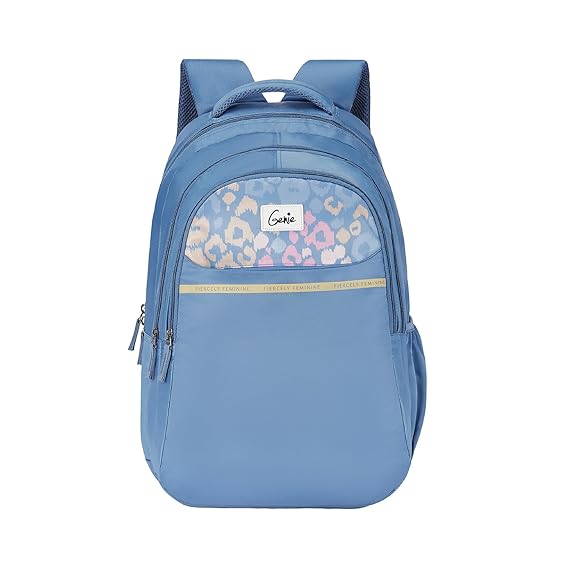 Genie Kira Laptop Backpack in pastel Blue colour, 3 zips, Water Resistant and Lightweight Bags for Office, Travelling. 36 litres. 19