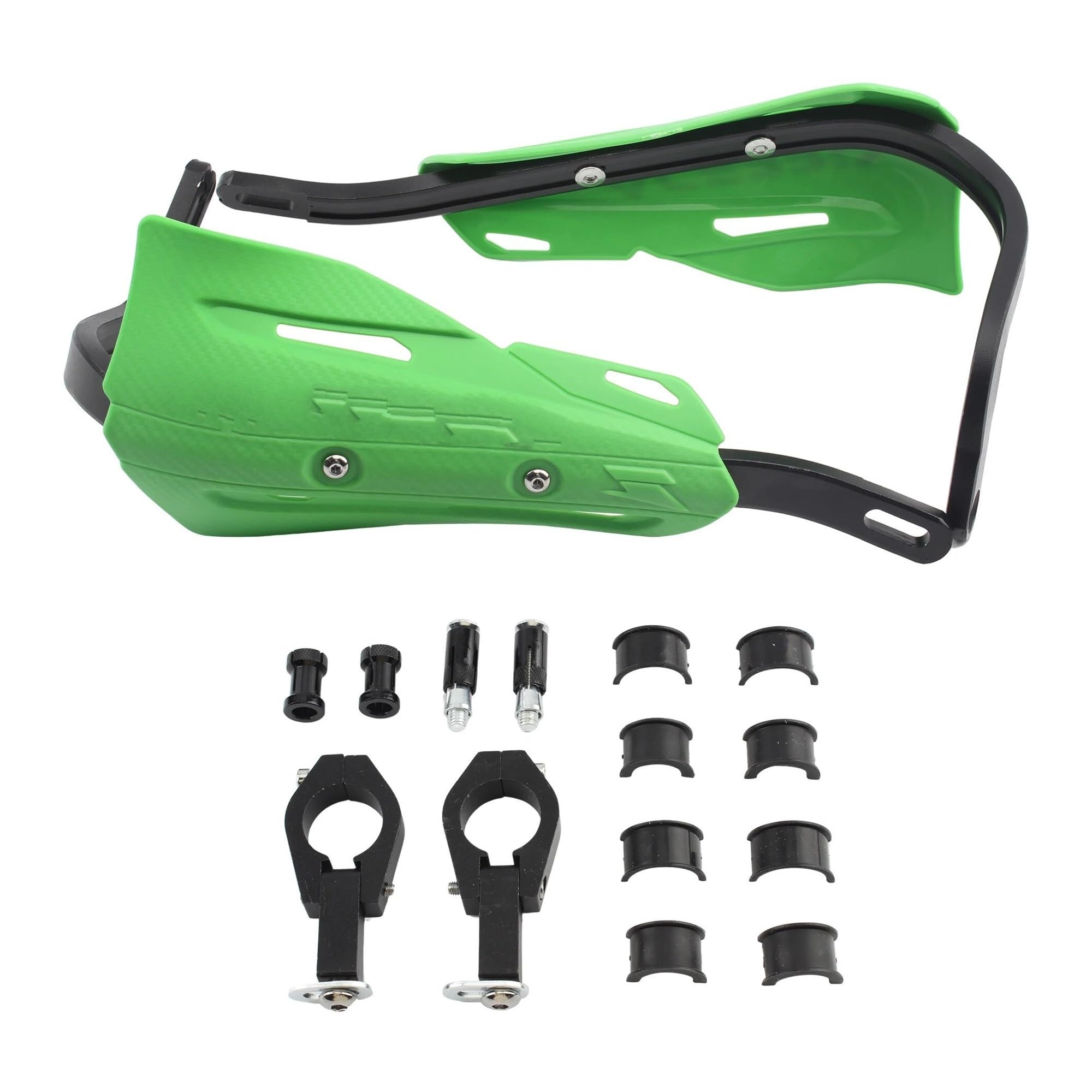 Grip Guard Shield Moto Per KLX Per KXF Per YZF Per WRF Dirt Bike Per Enduro Protezione per paramani da 22/28 mm Handguard(Green)