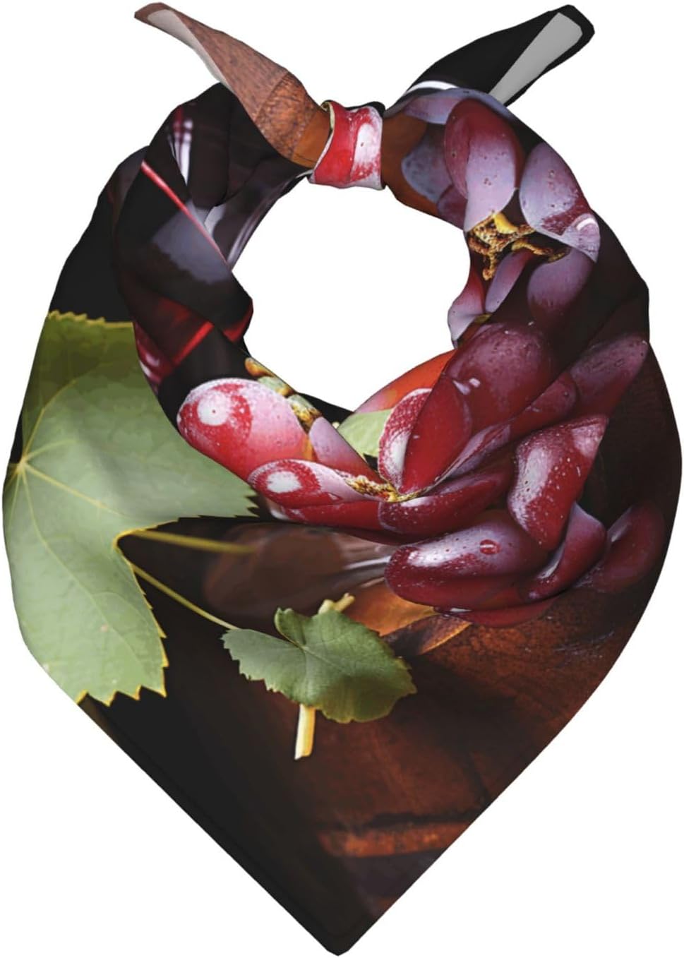 Cooling Bandanas for Men Women Square Hair Scarf 22" x 22" Novelty Headband Red Wine Grape Neckerchief