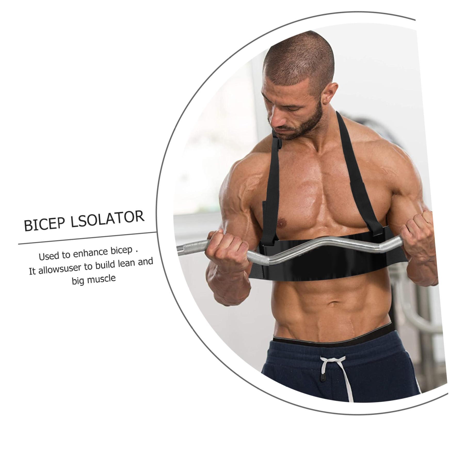 GALPADA Isolatore per Bicipiti in Lega di Alluminio Resistente Tavola per Allenamento Bicipiti e Avambracci Attrezzo per Bodybuilding e Sollevamento Pesi Supporto Ergonomico per
