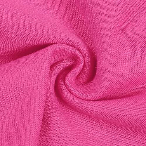 BOOPH 3 peças shorts atléticos para meninas, shorts de golfinho para corrida, Rosa roxo azul, 8-10 A