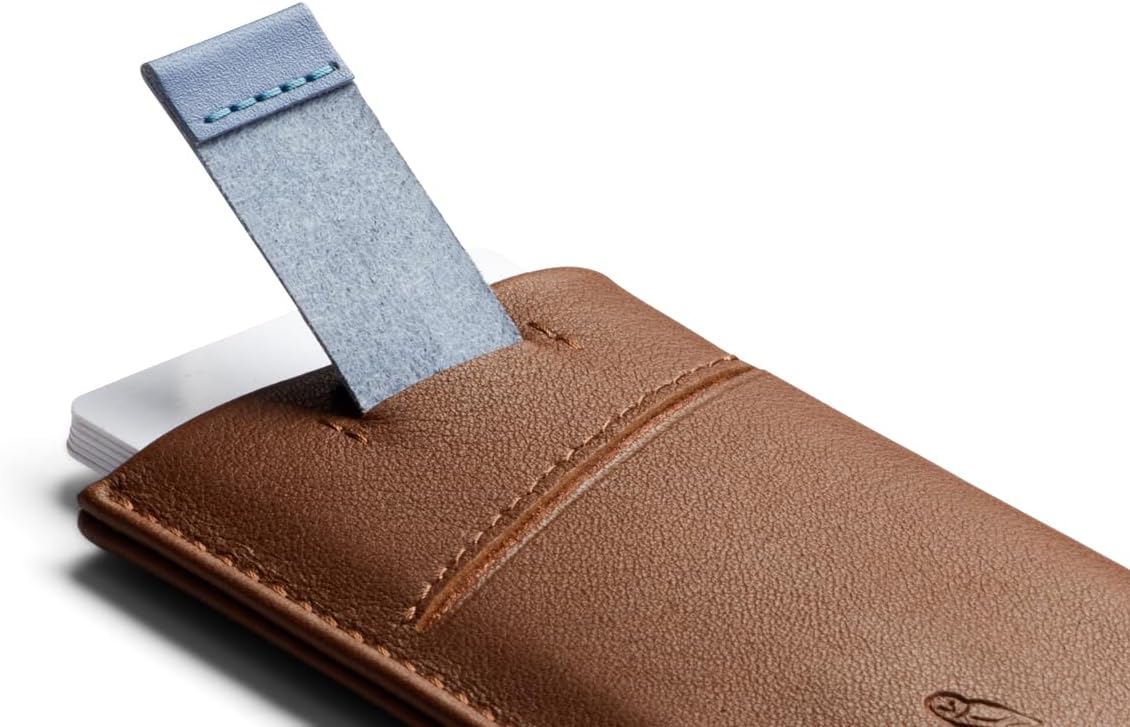 Bellroy Card Sleeve (Premium Leather Card Holder or Minimalist Wallet, Holds 2-8 Cards or Business Cards, Folded Note Storage) - Hazelnut - Image 5