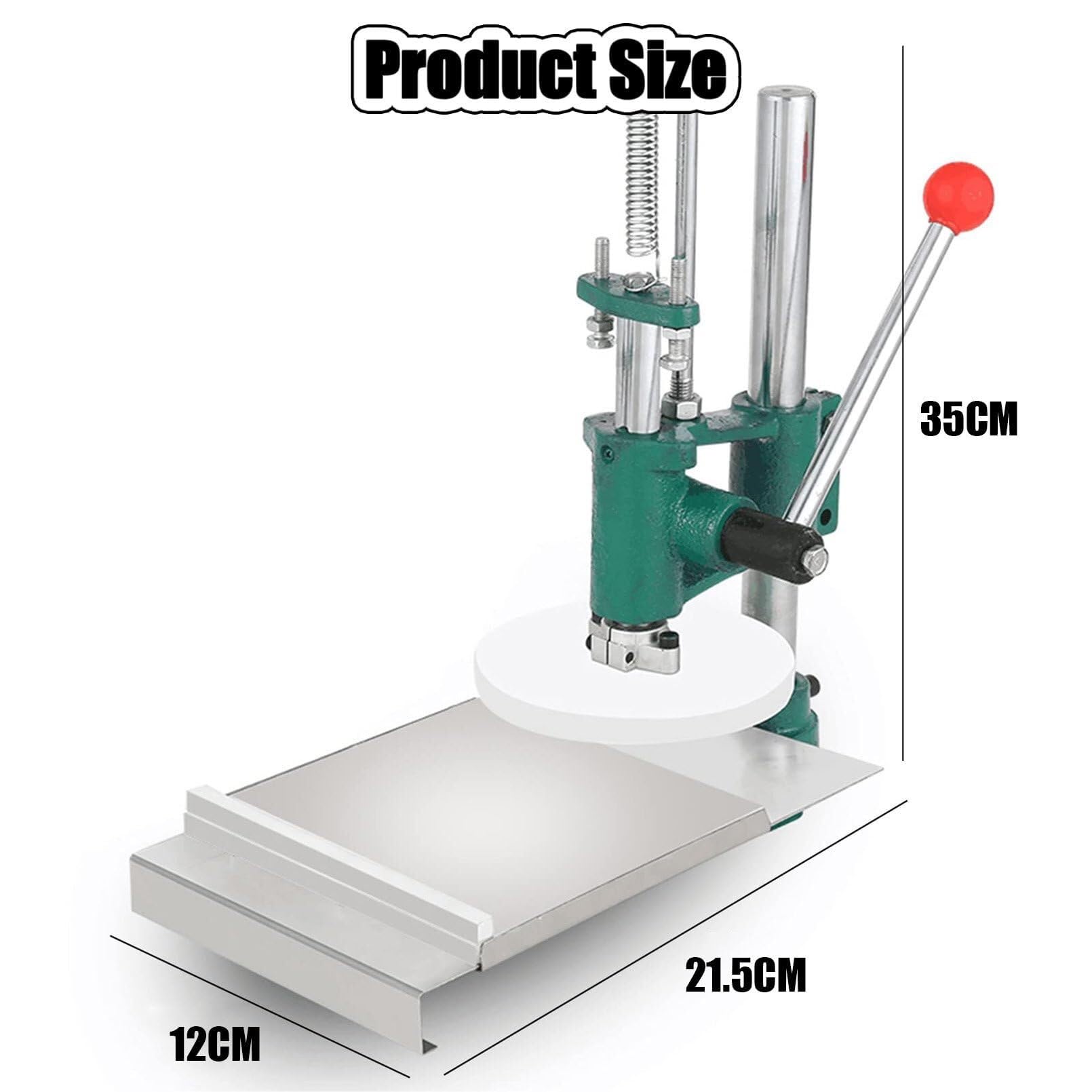 Máquina de prensa de masa de pizza, máquina eléctrica de repostería, rodillo manual de acero inoxidable, máquina laminadora de pasta para masa de pizza