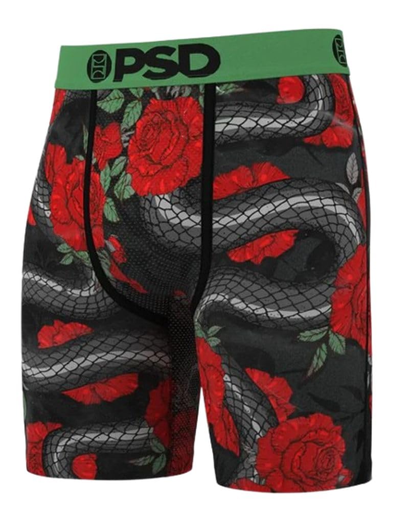 PSD | Pack 3 Lux LOOT | Ropa Interior De Hombre De Colores Marron, Verde y Negro | Calzoncillos De Hombre con Cintura Elástica 7 Pulgadas