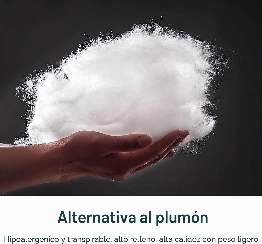 ACCURATEX Edredón 240x220 cm - 450GSM Esponjoso, Alternativa al Plumón, Colección Hotelera, Suave y Cálido para Invierno, 8 Pestañas de Esquina, Lavable a Máquina, Blanco
