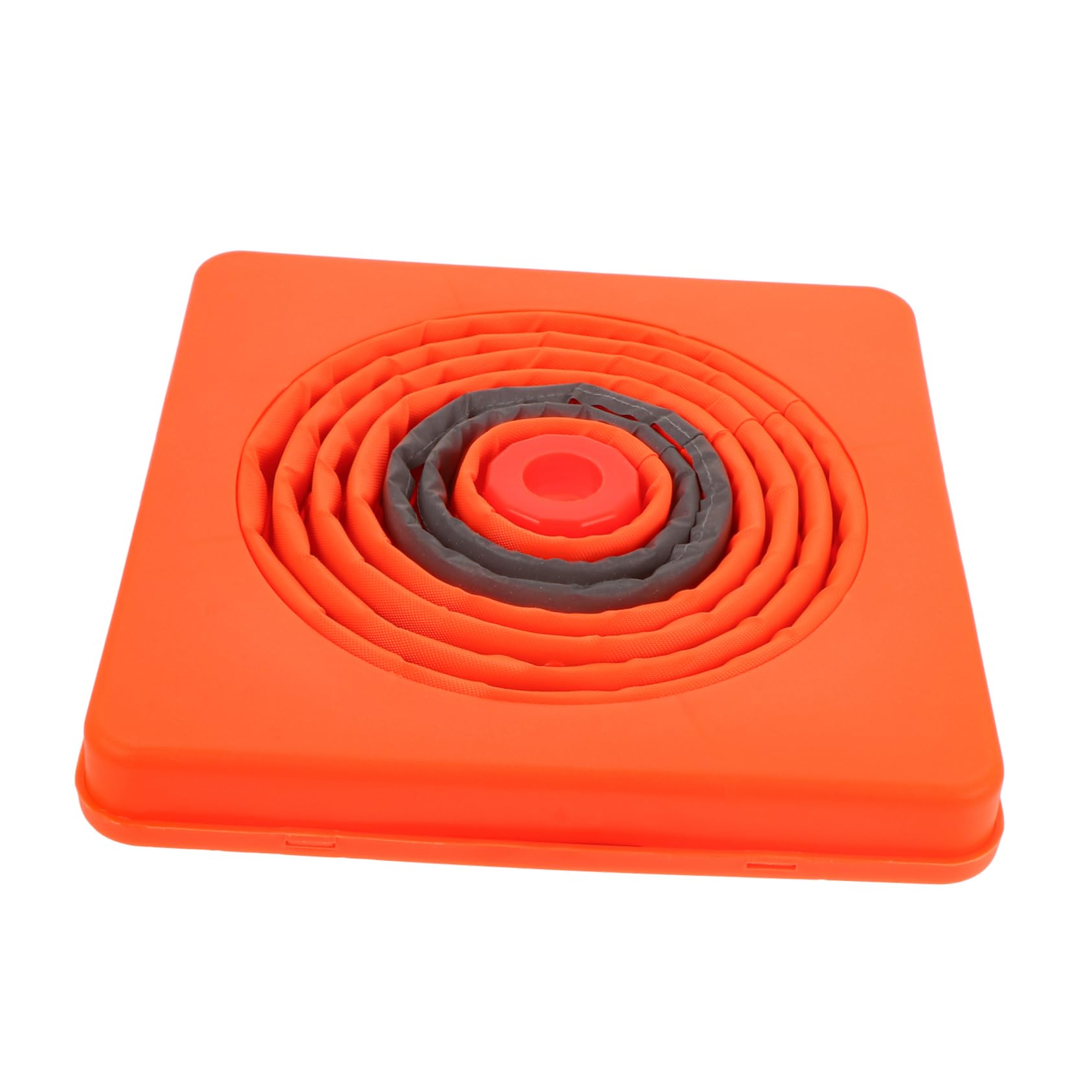 Cône de Signalisation Pliable 45cm, Lot 2, PP, Orange Noir | Réfléchissant, Réutilisable, Tenue, pour Parking, Panne, Autoroute, Sport