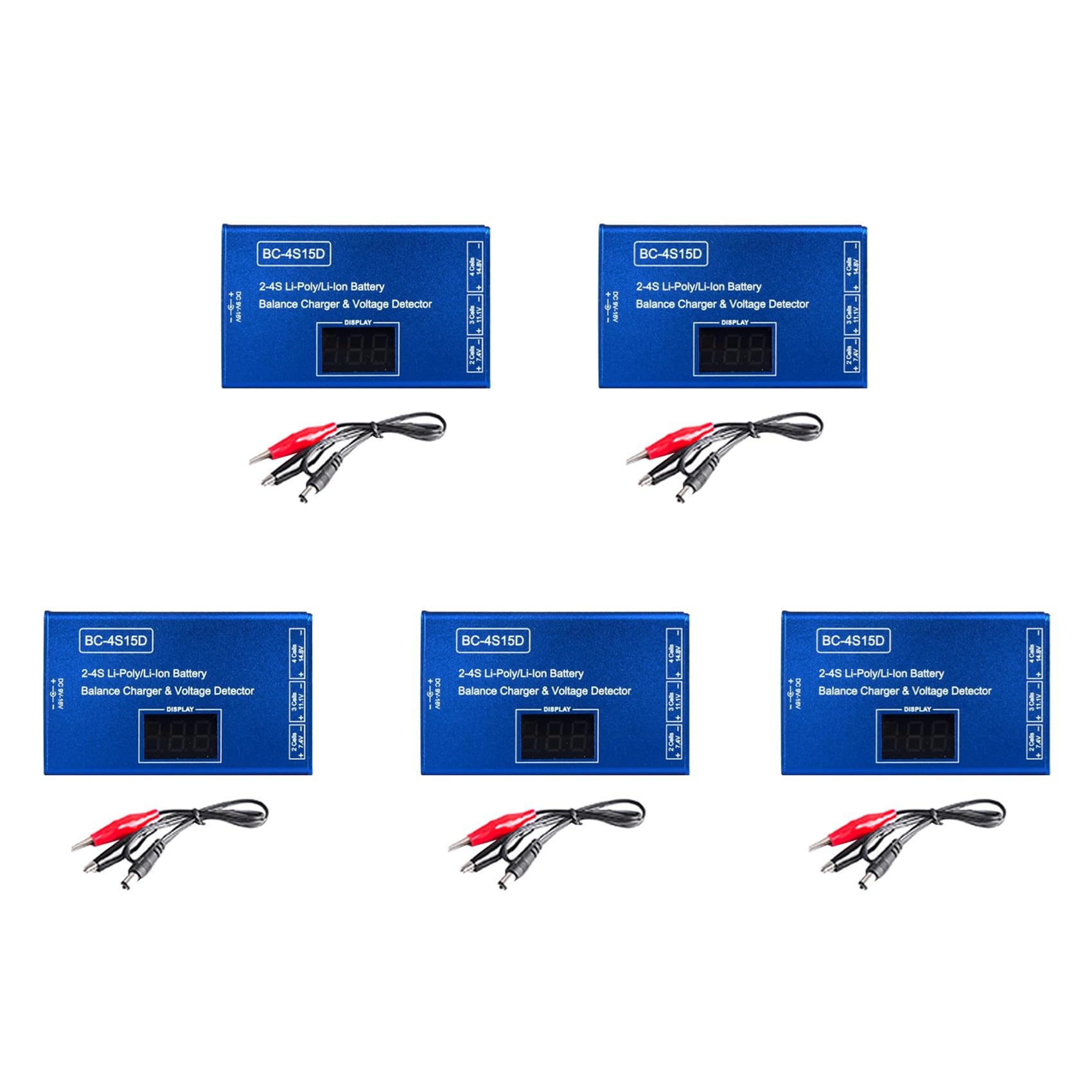 5 X BC-4S15D Lipo Li-ion Balance Caricatore per batteria RC