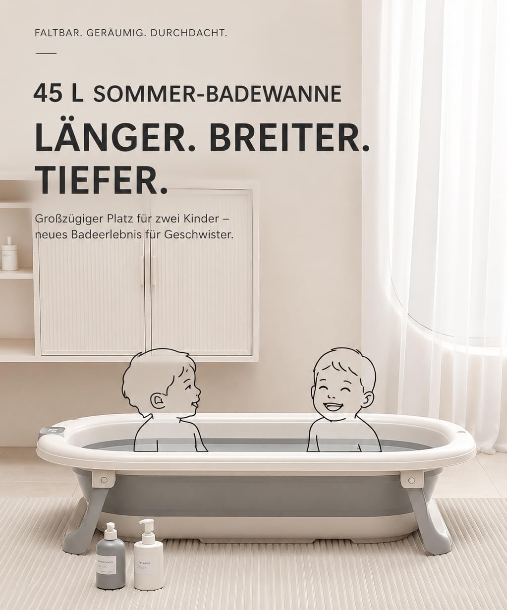 Vasca da bagno pieghevole 3 in 1, 0-18 mesi, 60 x 43 cm, con sedile di sicurezza e base in rete (colore caffè)