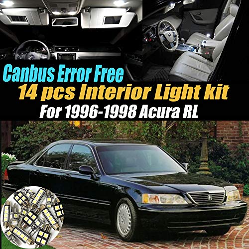Kit LED interior canbus 14 piezas 6000K para Acura RL 96-98 miniatura 1