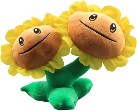 Plants Plush Toys Stuffed Plushies Doll Figures Birthday Gift for Kids TwinSunflower