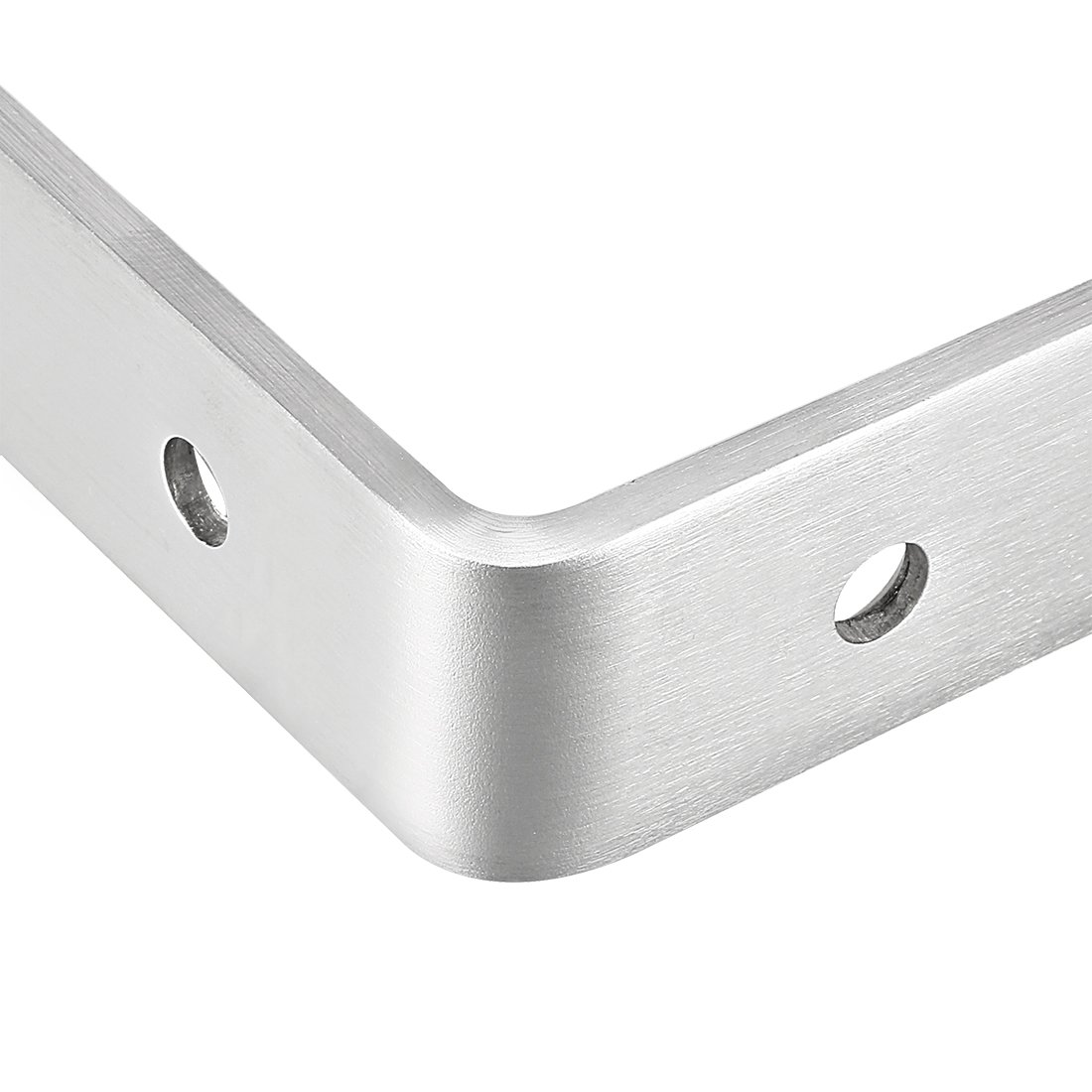 Ruilogod 8PCS 152MMX152MMX24MM Acciaio inossidabile Corner Brace Joint Lame Forma Staffa Forte