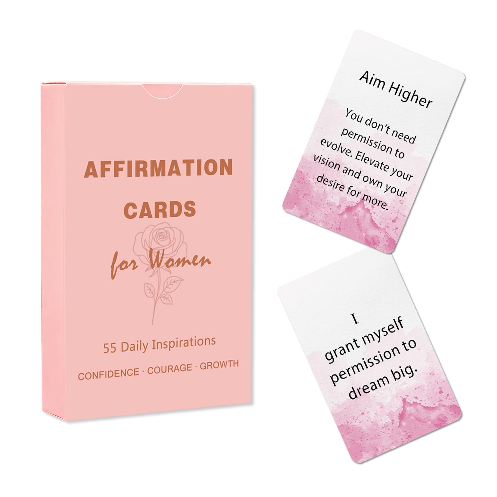 Lapsia Positive Affirmation Cards for Women – Motivational Mindset & Self Care Gift for Girlfriend, Wife, Sister, Friend or Coworker, Birthday, Easter Gift Ideas — image 1