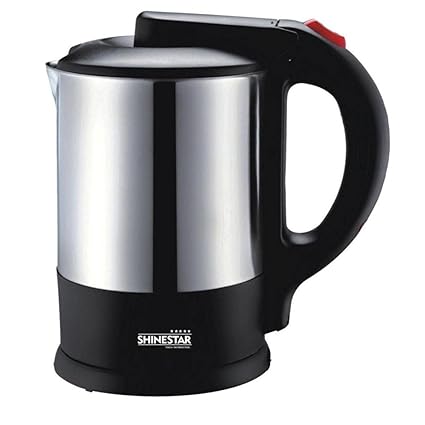 Shinestar 1. 7Ltr Electric Kettle (Model No. : 8, Silver & Black)
