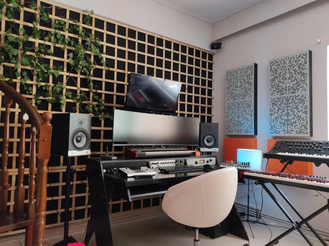 Bluetone Acoustics Binary AbFuser | Pannelli acustici Insonorizzanti per Pareti, diffusore acustico per home theatre,studi di registrazione, sale conferenze (grafite, 100 x 50 x 5 cm)