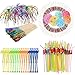NA Allazone 170 PCS D'accessoires de Boisson de Décoration de Cocktail, Parapluie Paille en Papier, d'artifice Cocktail Bâtons, Agitateurs à Cocktail Flamingo pour Décoration de Cocktails, Fête
