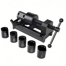 Fuel Line Fittings Installation Tool Set, Fuel Hose Repair Kit with 4AN 6AN 8AN 10AN 12AN Connector, Auto Hose Pipe Fuel Line Installation/Removal Tool Kit, AN Hose Fitting Connect/Disconnect Tools