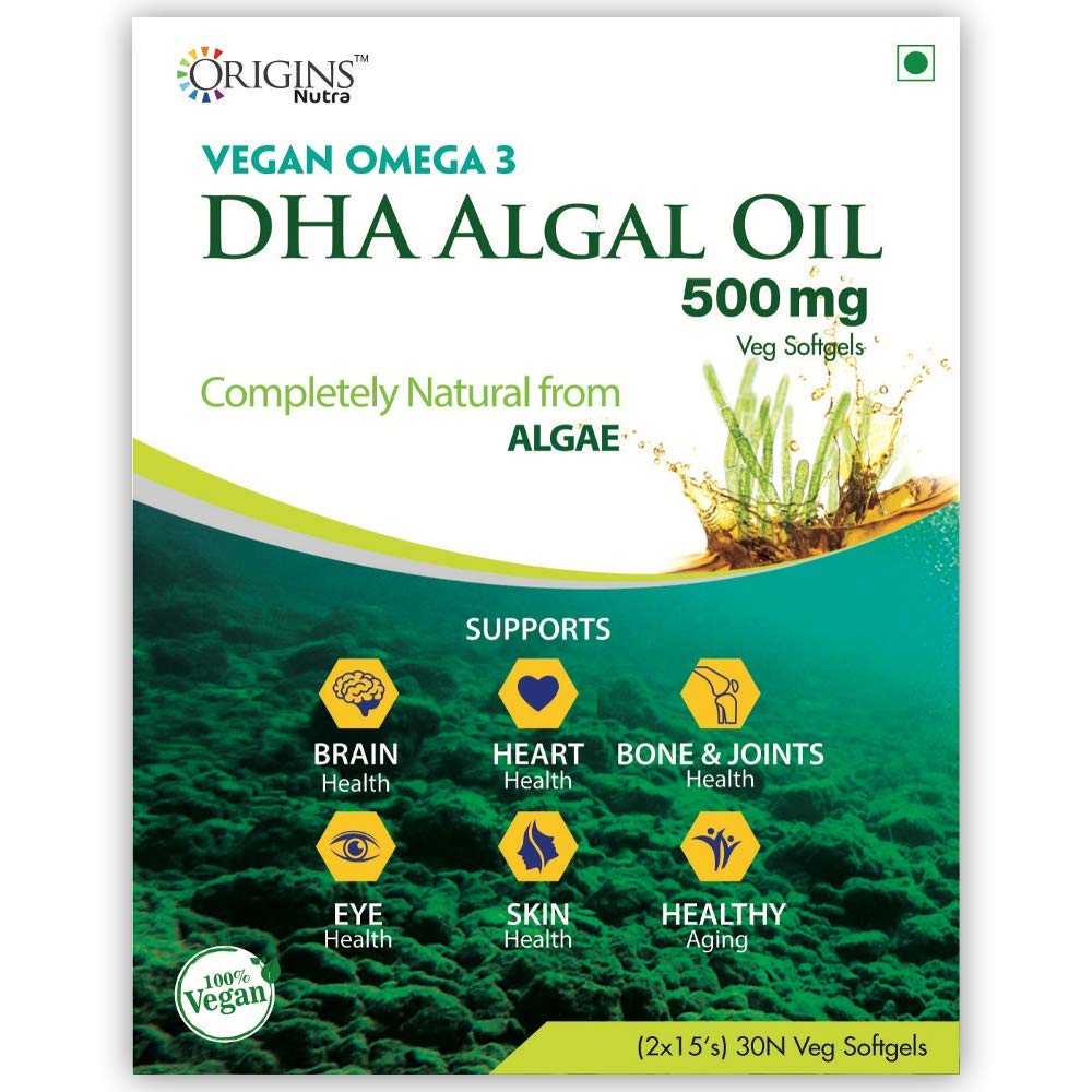 Buy ORIGINS NUTRA Vegan Omega 3 Dha Algal Oil, Natural Algal Oil