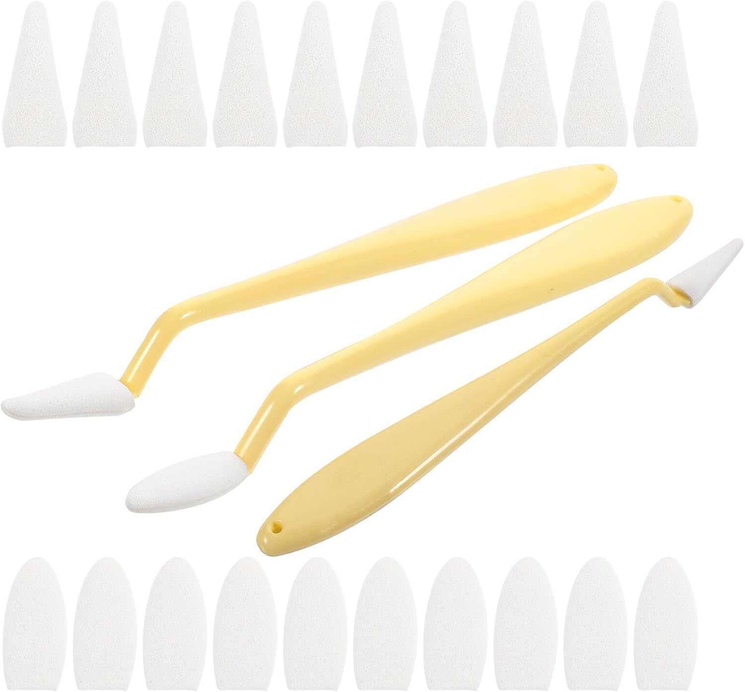 HEALSOPTHY 23pcs Sketch Blending Stumps and Paper Art Blenders Set for Artists, Macaron Yellow Drawing Blender with Replacement Tips, Shading and Highlighting Tools for Fine Detail Sketching