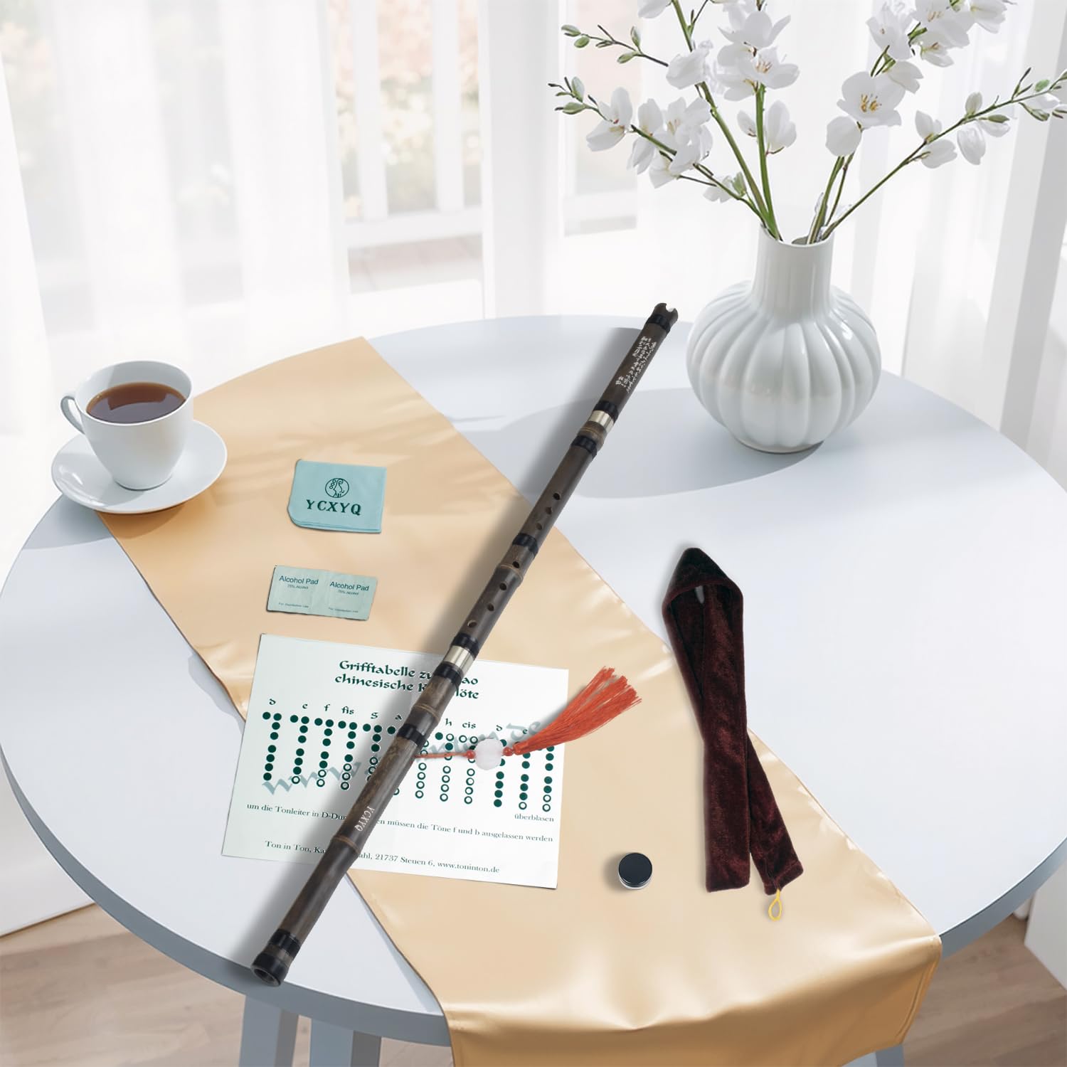 G-Schlüssel – Bambus, Xiao, handgefertigt, professionelle Zizhu, vertikale Xiao-Flöte, violett, Bambus, Xiao, traditionelles chinesisches Musikinstrument, geeignet für Anfänger und Erwachsene