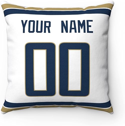 Miniatura 6 de ANTKING Almohada personalizada Los Angeles con cualquier nombre y número para regalo de hombres, mujeres y niños