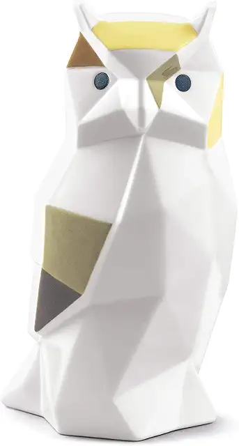 Lladró Owl Figurine - Handmade Porcelain Bird Sculpture