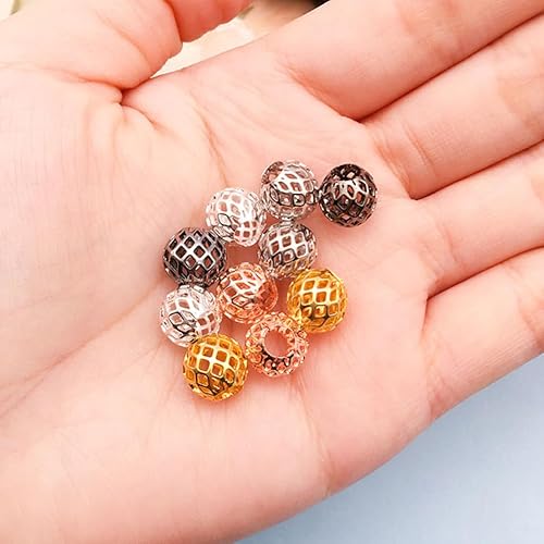 Miniatura 5 de EXCEART 25 piezas de accesorios de manualidades para hacer manualidades, cuentas espaciadoras para hacer joyas, cuentas espaciadoras de bricolaje,