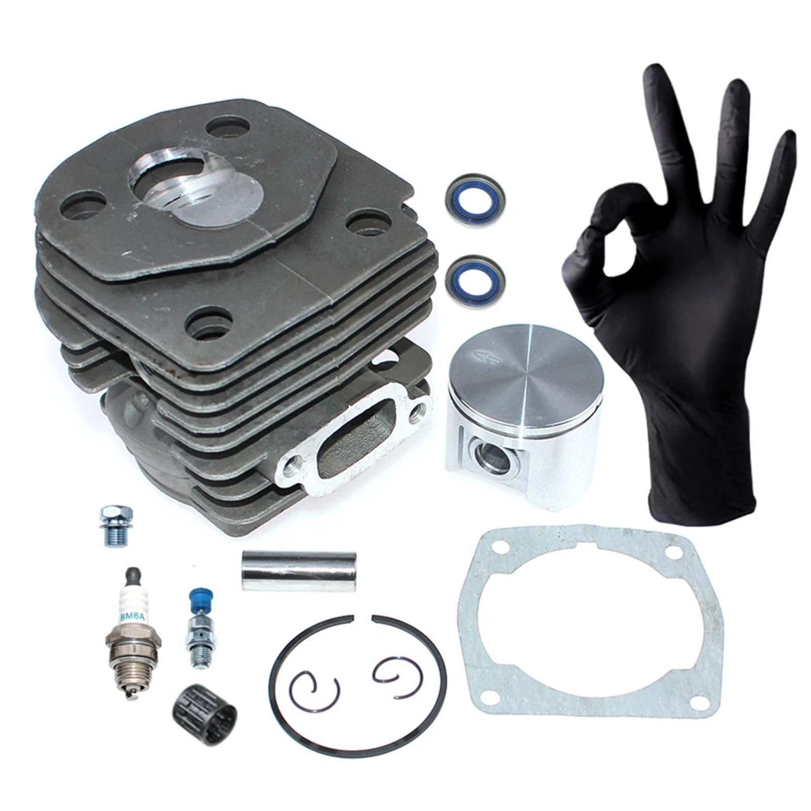 Kit piston cylindre 47 mm pour Husqvarna 357 359 pièce moteur 537157304 580303302