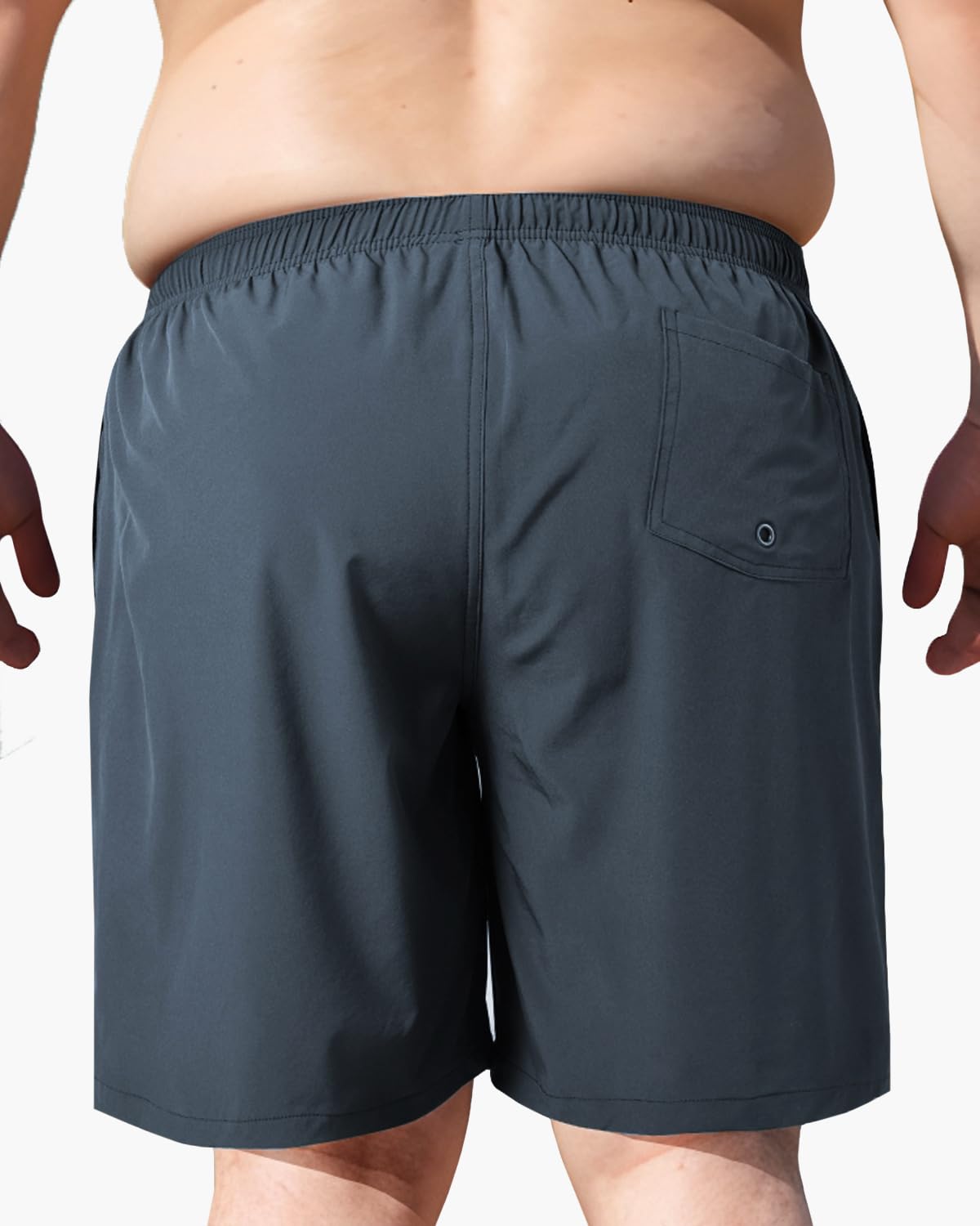 Arcweg Męskie spodenki kąpielowe plus size męskie kąpielówki duże i wysokie szybkoschnące spodenki kąpielowe XXL-6XL
