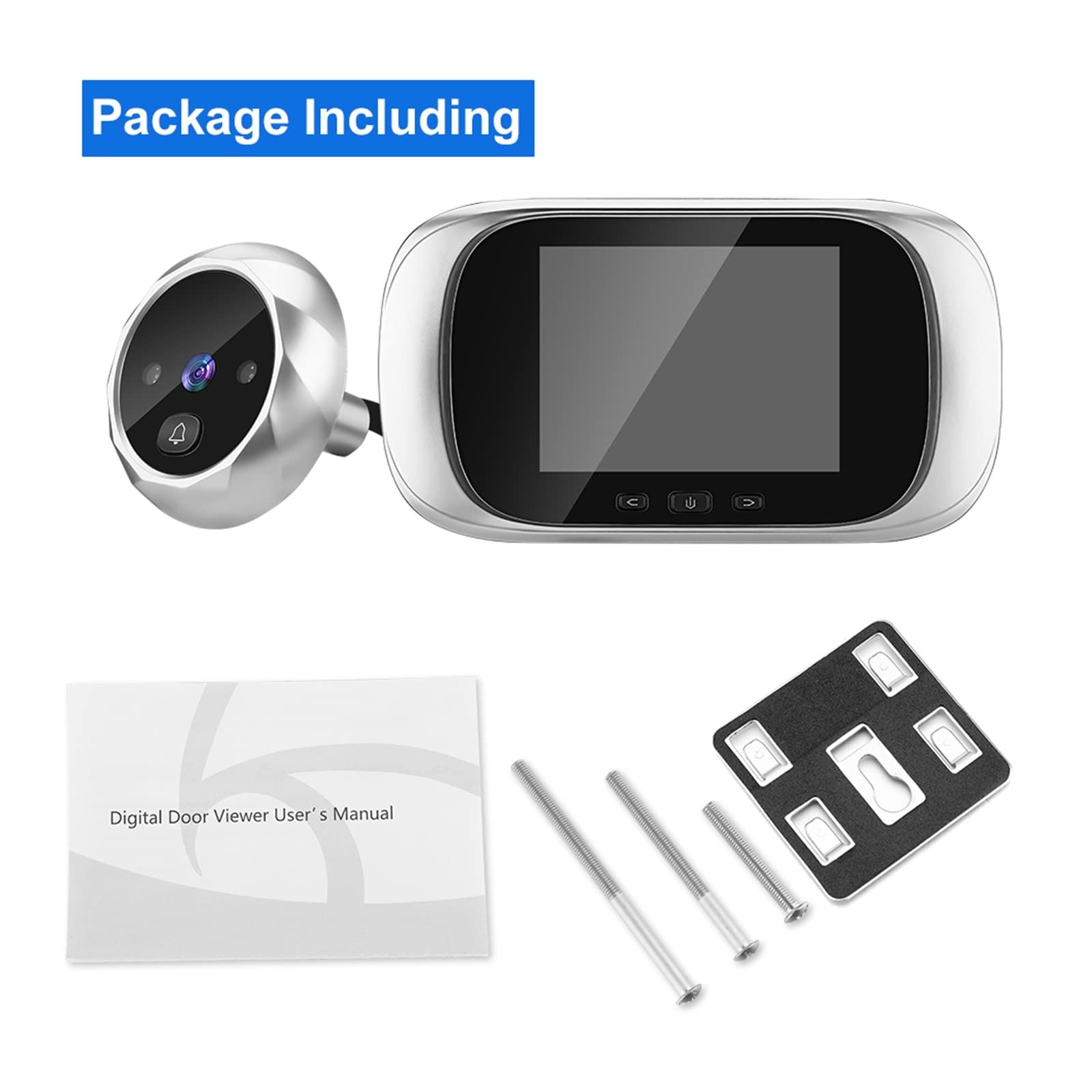 2.8 Cal LCD Cyfrowy Dzwonek Peep Eye 90 Stopni Wizjer Do Drzwi Wizjer Kamera Night Vision Photo Dzwonek Monitor