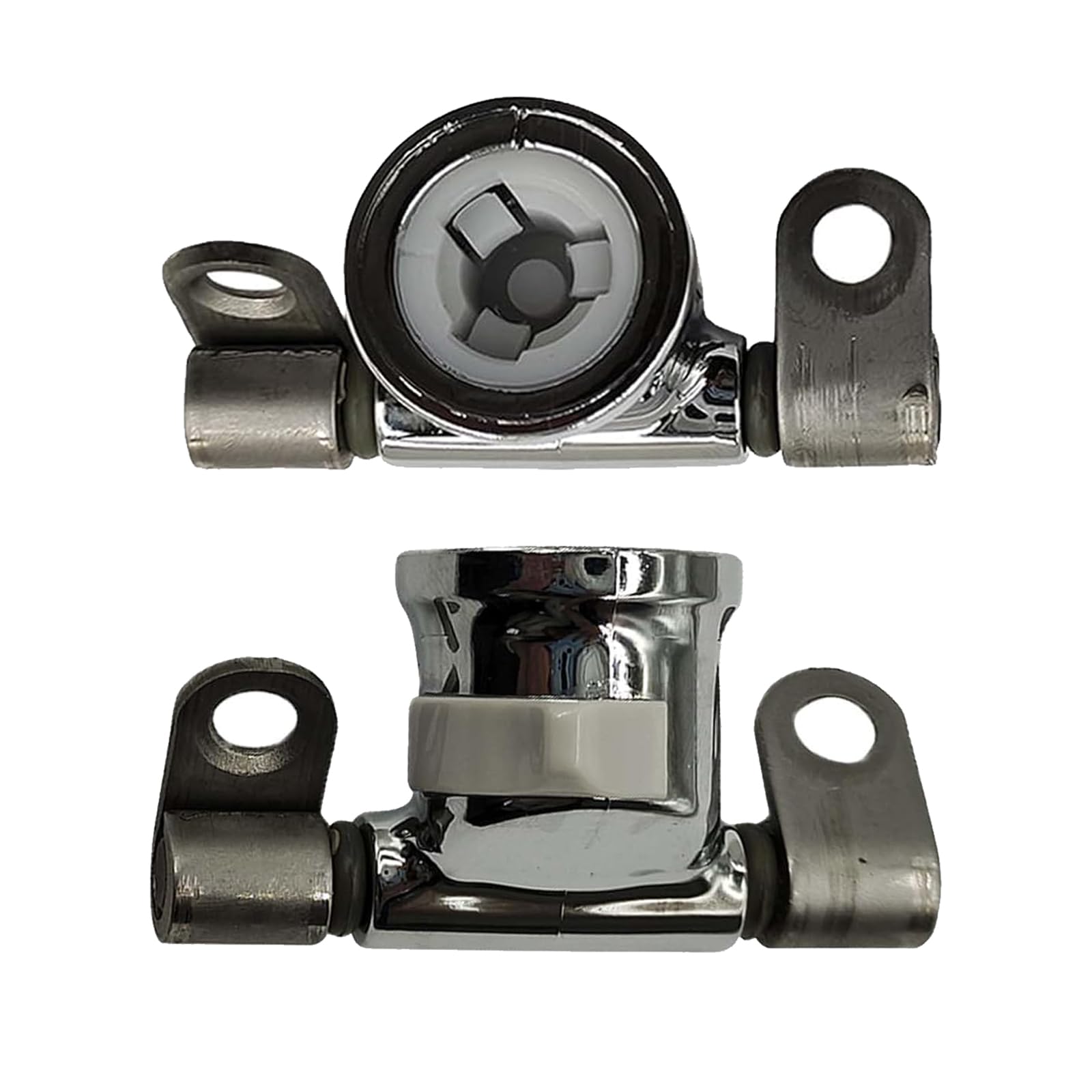AI0002100R Toilet Seat Hinges Compatible with Roca Giralda DAMA Senso Removable Toilet Seat Hinges Set Easy Release - Chrome