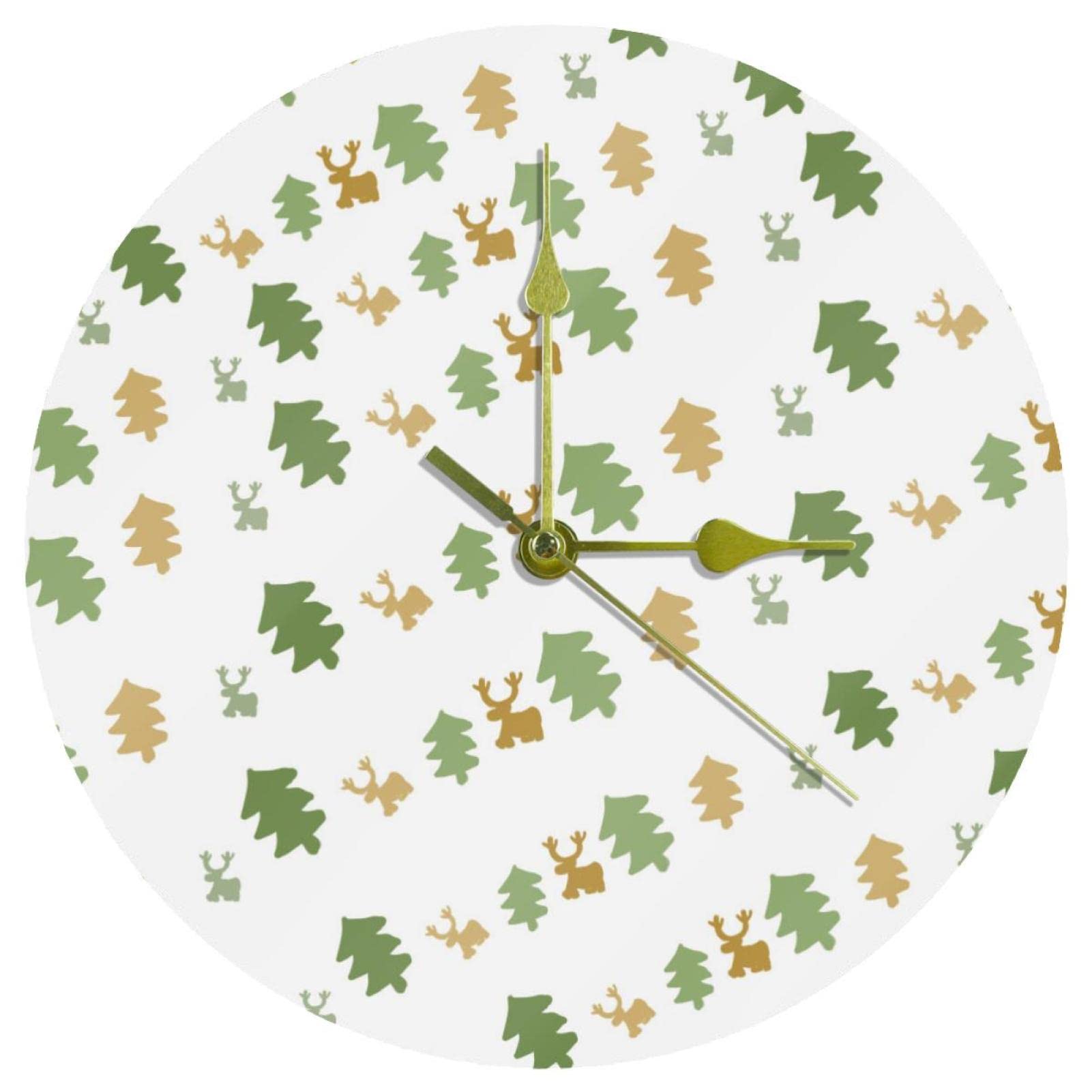 Horloge murale acrylique résout le bruit du tic-tac chambre 24 cm