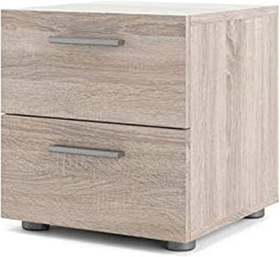 Tvilum Austin 2 Drawer Nightstand in Truffle Home & Kitchen