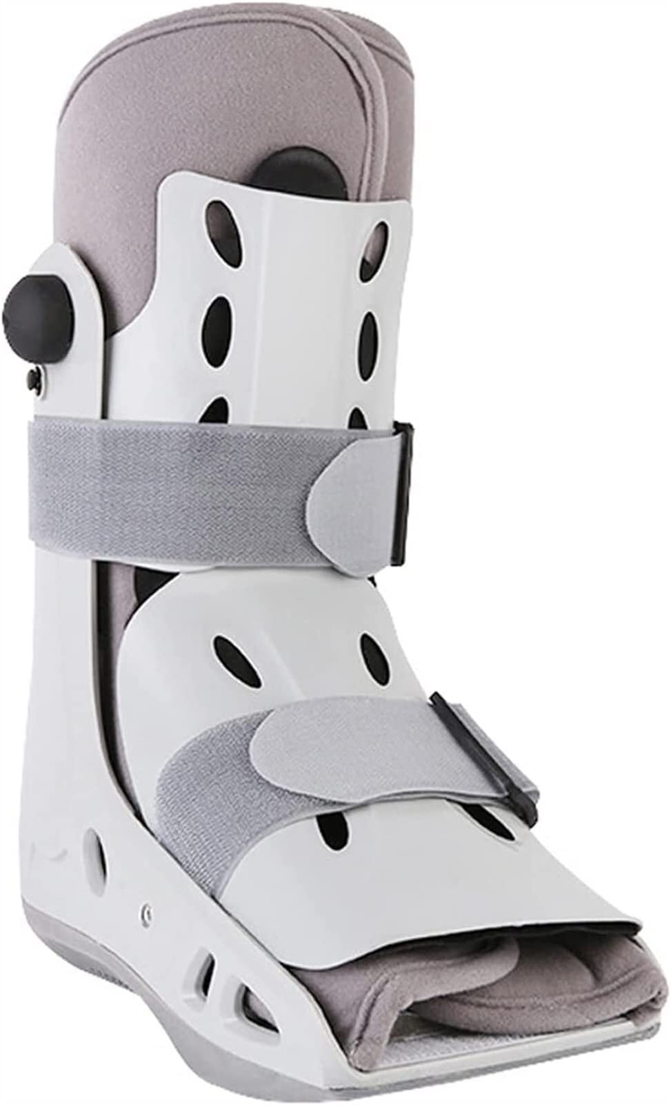 Botas for caminar for fracturas Ortesis transpirable Correa de soporte Férula plantar for lesiones de tobillo y pie Cirugía Esguince de tobillo Pies izquierdo y derecho Blanco(L)