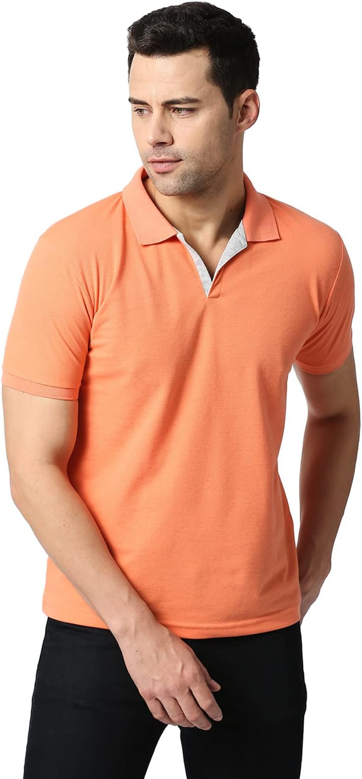 Wear Your OpinionMen's Half Sleeve Polo Collar Neck T Shirt