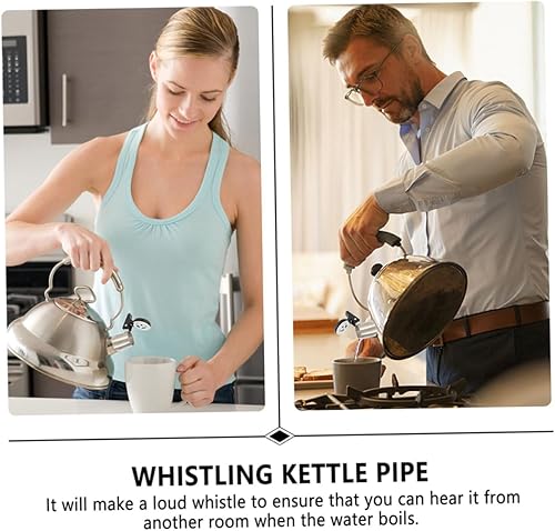 Miniatura 3 de Juego de flautas silbantes de acero inoxidable para silbato de repuesto para hervidor de agua