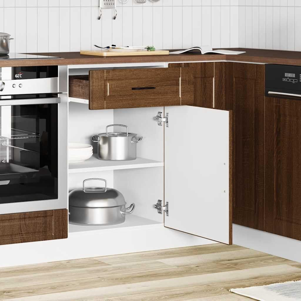 vidaXL Armoire de Cuisine Porto chêne Marron Bois d'ingénierie