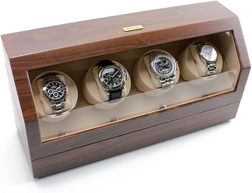 Miniatura 2 de Heiden Enrollador de reloj cuádruple - Motor japonés - Adaptador de CA incluido - Ajustes independientes - 12 ajustes múltiples - Enrolladores