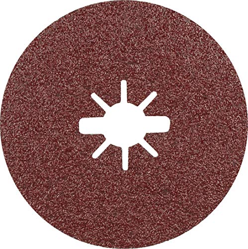 Bosch Professional 25x Expert R781 Prisma Ceramic X-LOCK Fiberscheiben (für Stahl, Edelstahlbleche, Ø 125 mm, Körnung 60, Zubehör Kleiner Winkelschleifer)