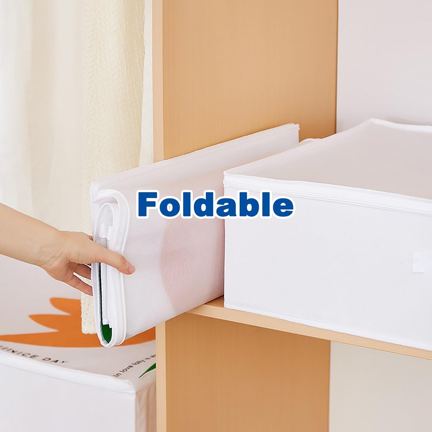 2 Pack Storage for Under Bed, Foldable Under the Bed Storage Containers, Double Zipper, for Clothes, Shoes, Quilt, Toys(70x45x15cm/28x18x6in)