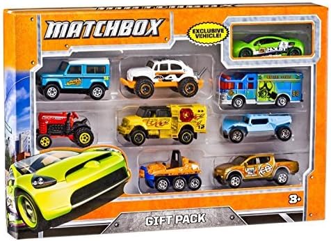 Matchbox 9-Car Gift Pack Car Toys - Colors and Styles May Vary by Matchbox Toys
