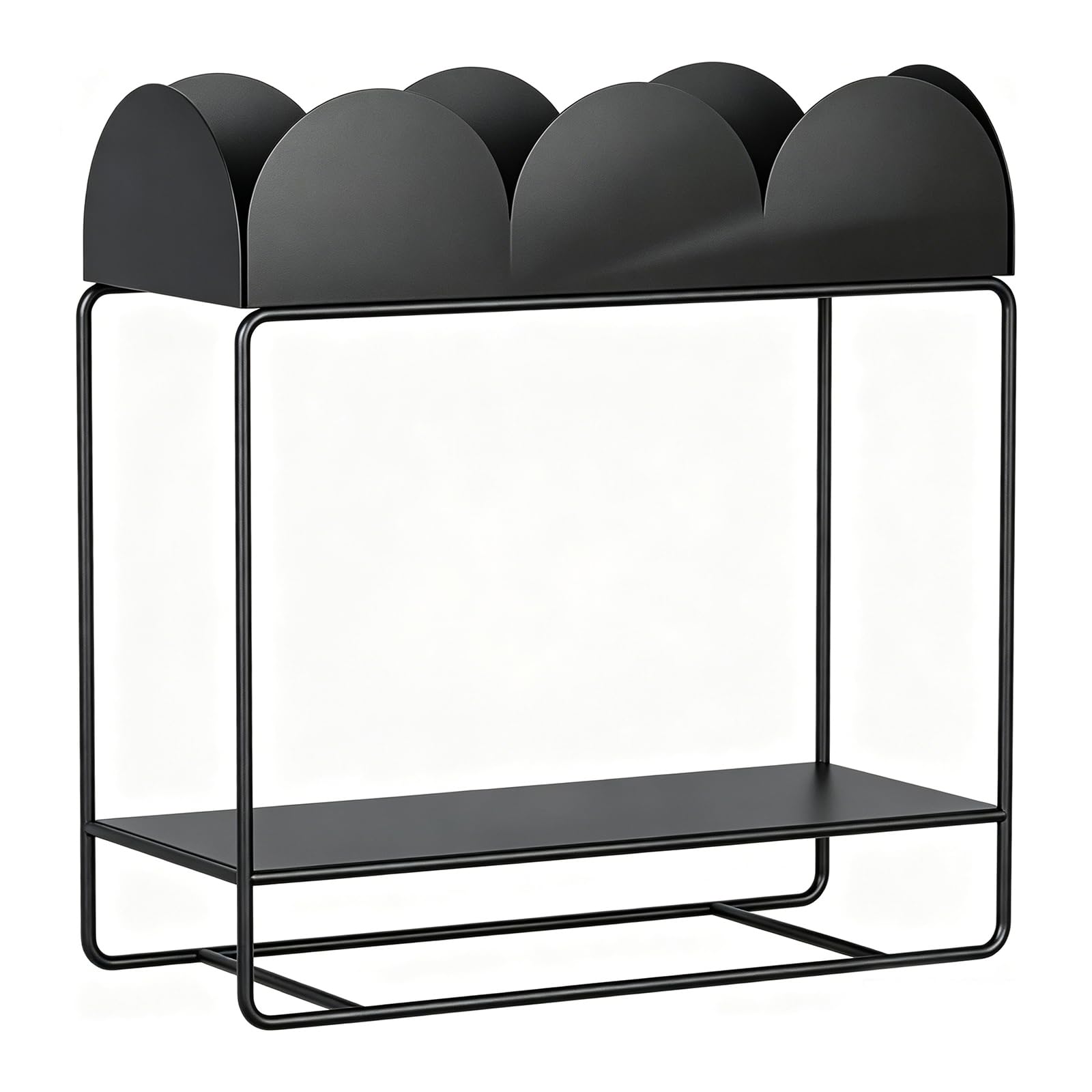ATRBNCX Tier Flower Display Stand With Buckets Metal Shelf For Shop Patio