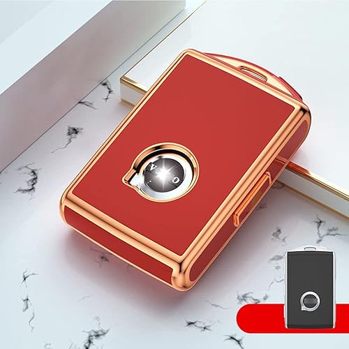 Miniatura 10 de SANRILY Funda para llave de coche para Volvo sin llave, funda de protección completa, Lvory-blanco