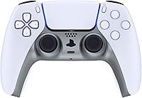 Vista 9 de eXtremeRate Carcasa decorativa blanca compatible con el control de PS5, carcasa de clip de repuesto para bricolaje, cubierta de placas