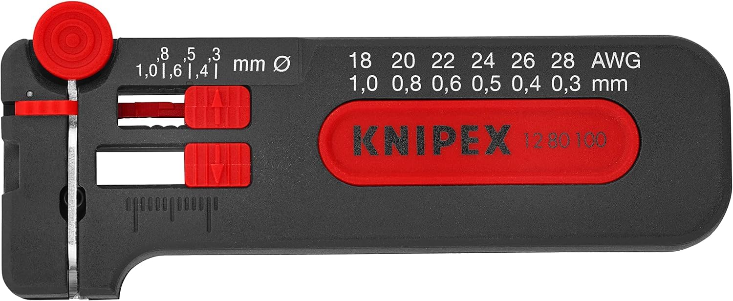 Knipex Mini outil à dénuder en blister 100 mm, 12 80 100 SB