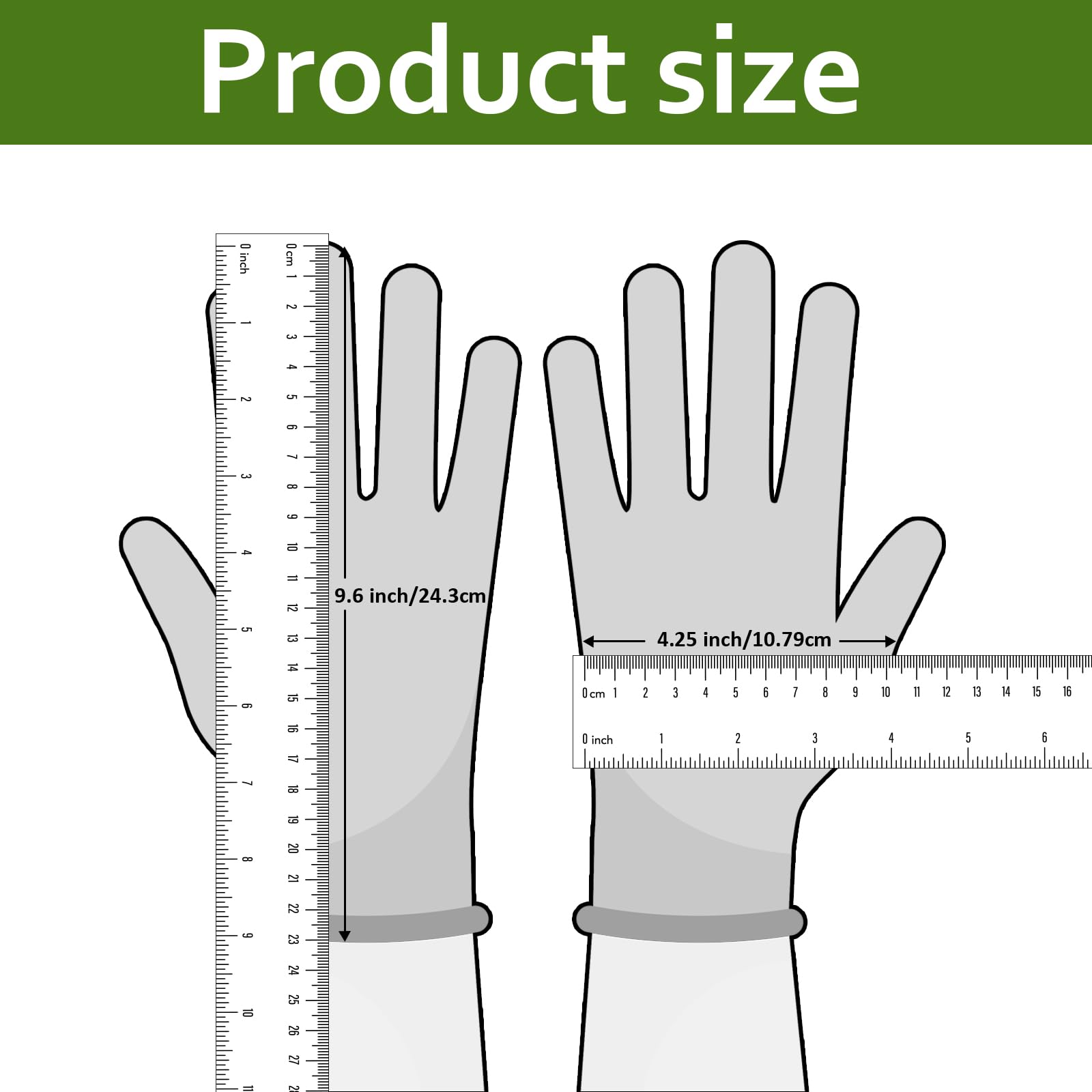 DOFOWORK Gants de jardin - 6 paires de gants en latex bleu et vert pour femme avec poignées, durables, polyvalents et