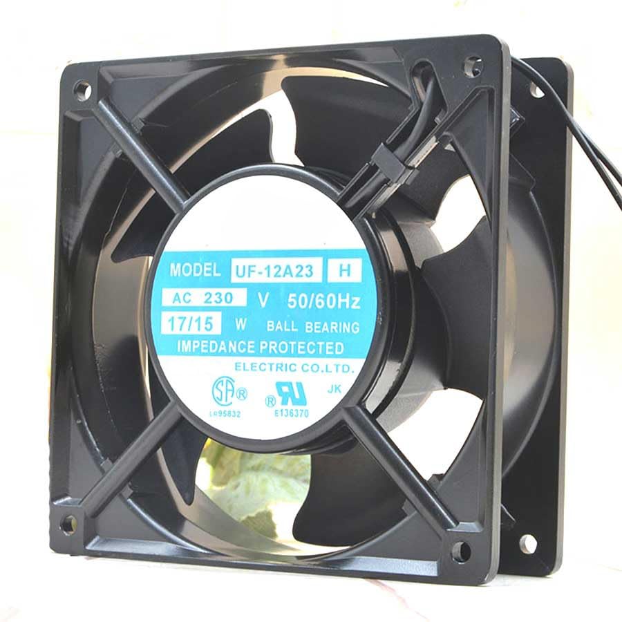 UF-12A23-H 12cm 230v 17 / 18w 12038 Electric Cabinet Refrigerator Cabinet Fan 120x120x38mm