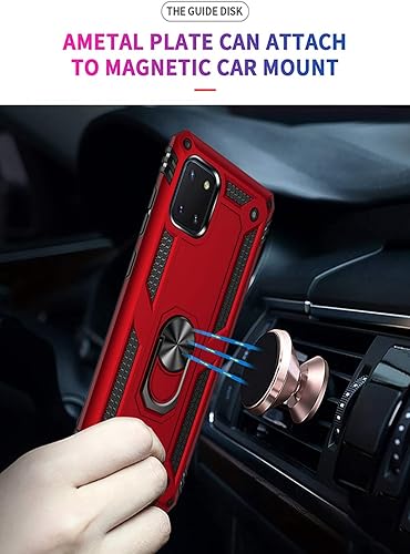 Miniatura 6 de Funda para Galaxy Note 10 LiteSamsung A81, grado militar Soporte magnético para anillo de coche Soporte Funda protectora para Samsung Galaxy Note 10