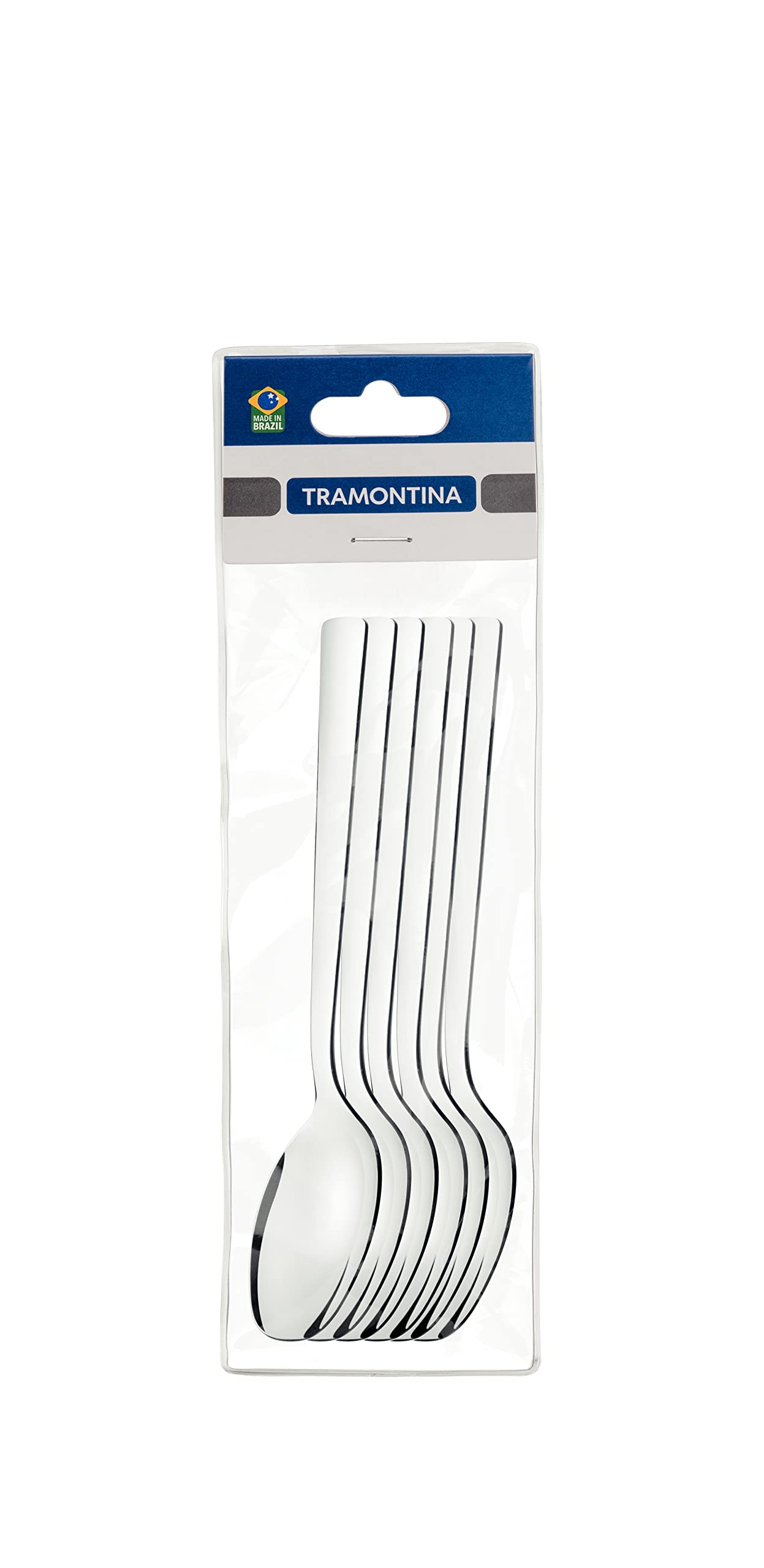 TramontinaOslo 6 Pieces Stainless Steel Sugar Spoon Set with High Gloss Finish